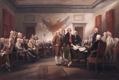 Declaration of Independence painting